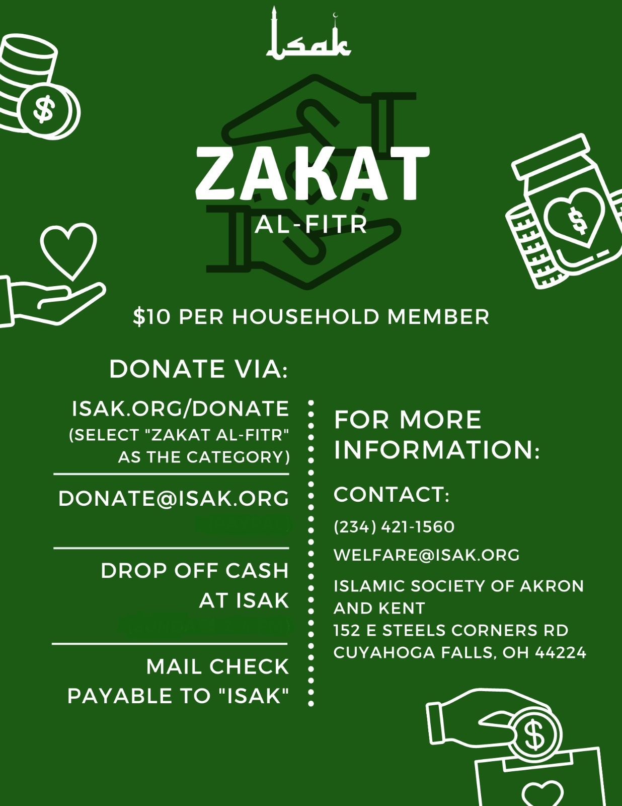 zakat Islamic Society of Akron and Kent