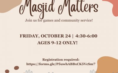 Masjid Matters! – ISAK Young Muslims