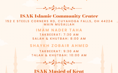 2026 Eid al-Fitr Prayer Services