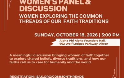 Women’s Panel & Discussion: Women Exploring the Common Threads of our Faith Traditions